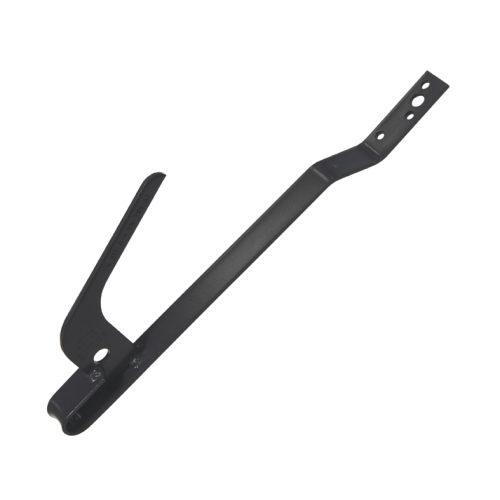 Graphite grey RAL 7024 curved safety hook